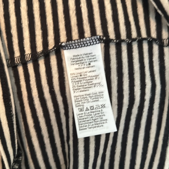 J.Crew Stretch linen-blend crewneck T-shirt in stripe - Picture 5 of 6